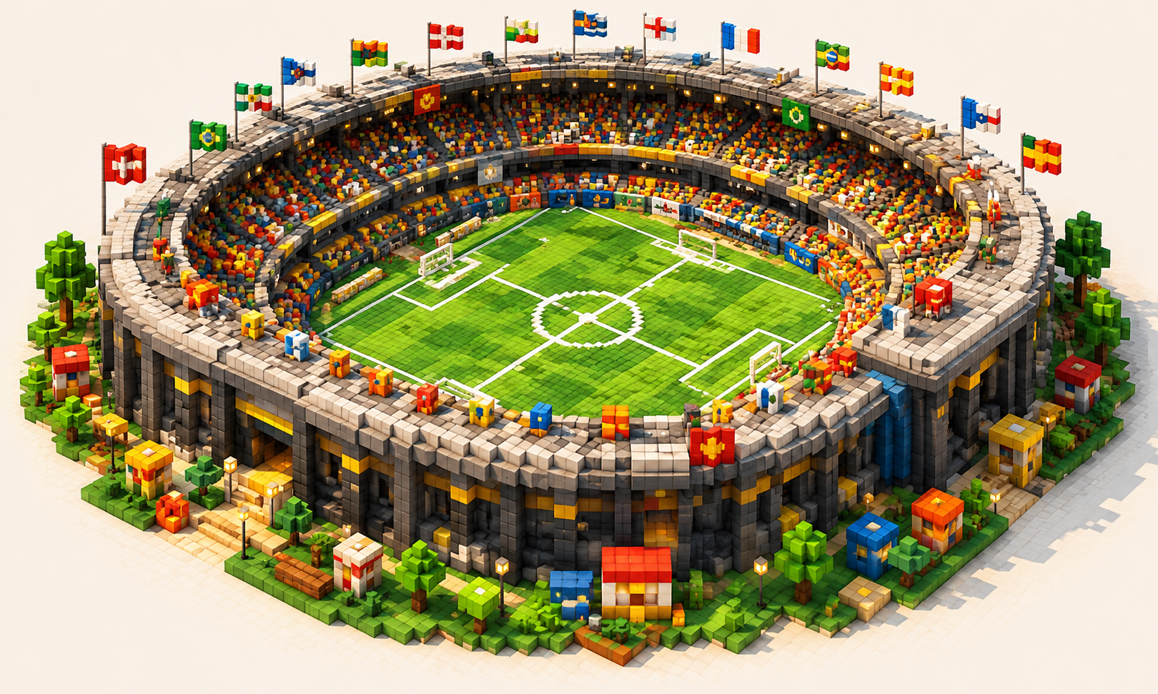 Voxel stadium
